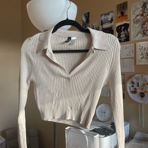 Ribbed long sleeve shirt